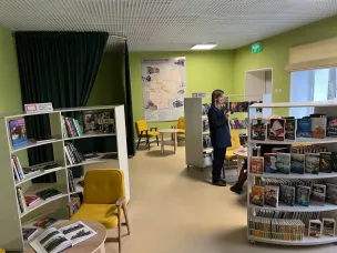 В поселке Воскресенское после оборудования по модельному стандарту открылась центральная библиотека